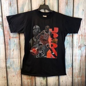 Vintage Michael Jordan Chicago Bulls Single Stitch Front Graphic Tee Size M